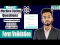Form validation on User Interaction (onBlur) | React machine coding interview questions  #react
