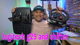 Logitech G29 gaming racing wheel and shifter for PS5/PC unboxing 2025