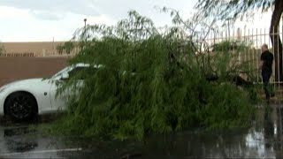 Raw: Monsoon Storm Pounds Southern Arizona