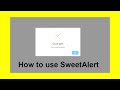 How to use SweetAlert in website || AlertBox using JavaScript SweetAlert