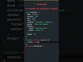 JavaScript Shorts · Passing An Object As A Parameter To A Function