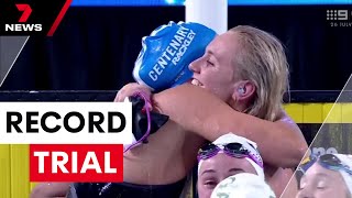 Aussie swimmer makes history in Olympic trials | 7 News Australia