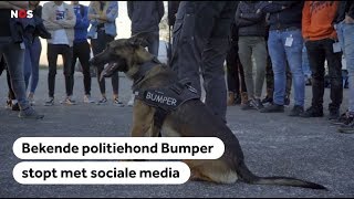 POLITIEHOND: Bumper stopt met sociale media