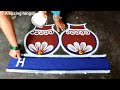 pongal paanai kolam simple🌻 5*3 bhogi pongal pot rangoli🌻 sankranti kundalu muggulu🌻 amazingrangoli