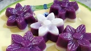 Resep Kue Talam Ubi Ungu Lembut, Meleleh di Mulut dalam Sekali Gigitan #kuetradisional #kuetalam