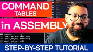 Building a Command Table in Assembly | Beginner Tutorial | x86-64 Assembly Programming Course
