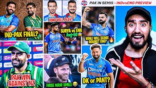 PAK IN FINAL😱 | INDIA vs ENGLAND PREVIEW ⋮  #T20WorldCup