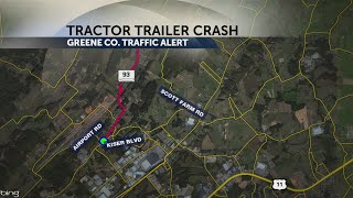 TDOT: Tractor-trailer crash closes portion of SR 93 in Greene County