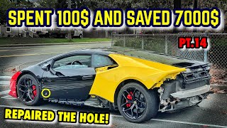HOW TO FIX EXOTIC CARS FOR CHEAP! (REPAIR HACKS) Lamborghini Huracan Rebuild! [P