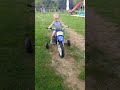 yamaha pw 50 first ride by 1 year old fred@vigosworld