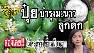 วิธีทำปุ๋ย!!บำรุงต้นมะนาว🍋ให้ออกดอกเยอะลูกดกเต็มต้นใช้ได้กับพืชผักไม้ผลทุกชนิดไร้โรคแมลงแม่ก้อยพาทำ