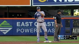 LAD@NYM: Pederson doubles in Rollins to extend lead