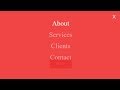 Full Screen Overlay CSS Menu (Navigation Bar)