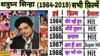 Shatrughn Sinha(1984-2019)all movies|Shatrughn sinha hit and flop movies list|shatrughn filmography