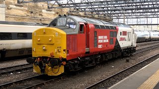 WCML Chaos affects Carlisle. The Loram 37, Freight and Flopsie get through. 24 June 24