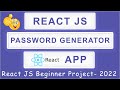 Build A Random Password Generator App with React JS | React JS Beginner Projects (2023)