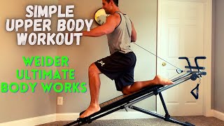 Easy Upper Body Weider Ultimate Body Works Workout (Chest, Back, Arms)