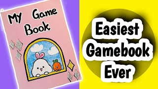 How to make Easiest Gamebook at home with Paper...🌇🤩🌇 #diy Easy gamebook ideas  #papercraft