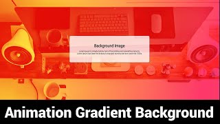 Infinite Gradient Background Effect using HTML & CSS -- CSS3 Animated Gradient Background Tutorial