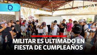 Soldier is killed at a birthday party | Domingo al Día | Peru