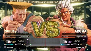 SFV Champion Edition 🔥 sasamostreeet (GUILE) Vs mon5625 (AKUMA) 🔥 Online Match's 05-08-2023