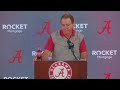 watch coach saban s spring practice press conference.