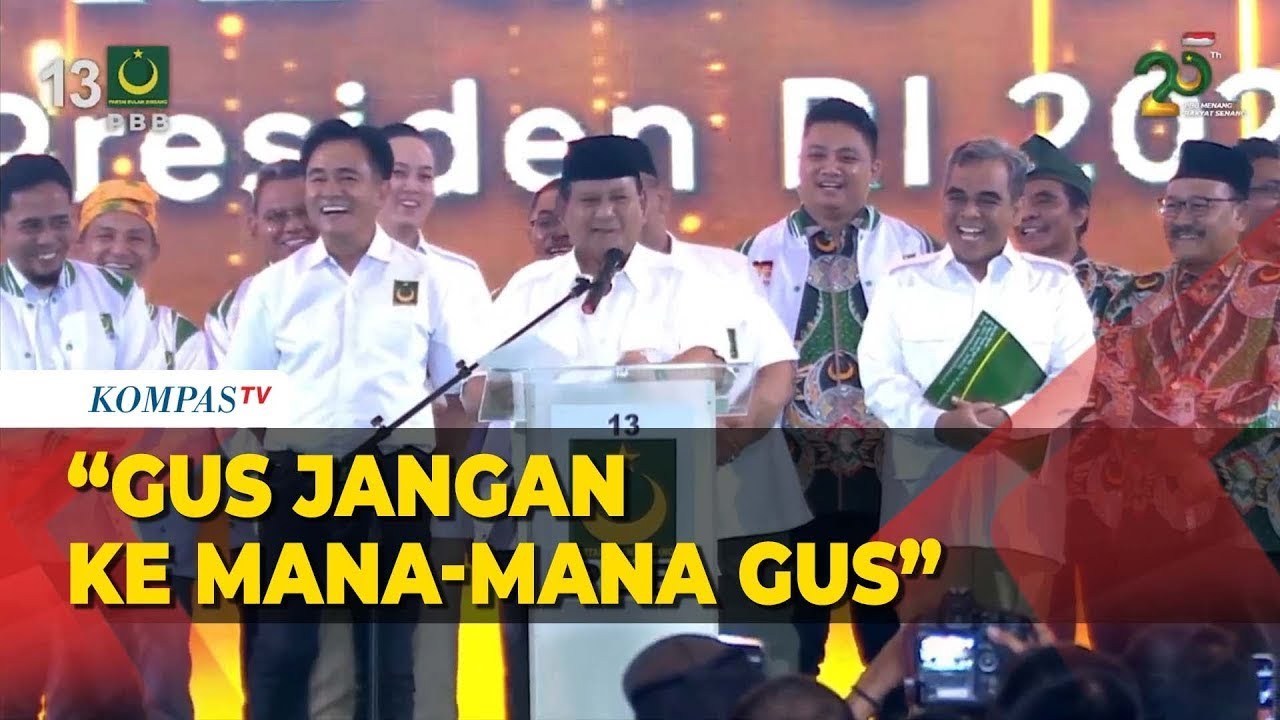 Momen Prabowo Subianto Bikin Ngakak Saat Sindir Cak Imin Di Milad PBB ...