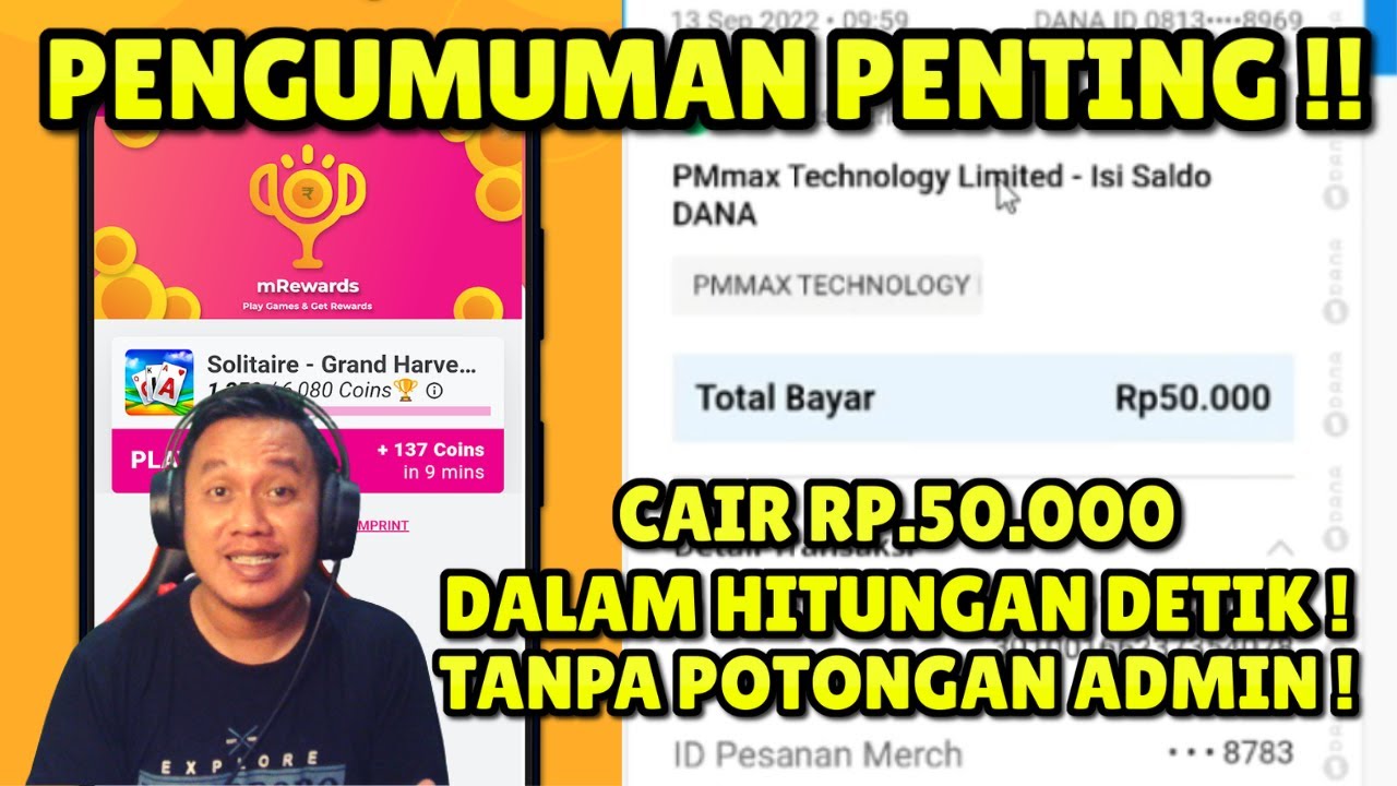 PENGUMUMAN PENTING! RP. 50.000 BENERAN LANDING ! HITUNGAN DETIK AJA 🤣🤣🤩 ...