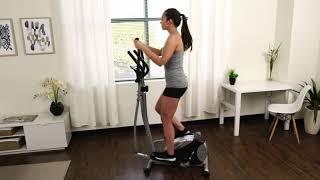 Sunny Health  Fitness SF E905 Elliptical Machine Cross Trainer with 8 Level Resistance