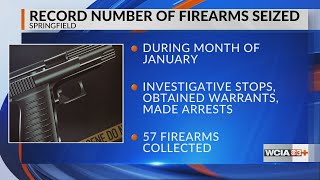 Springfield Police seize record number of illegal guns in January