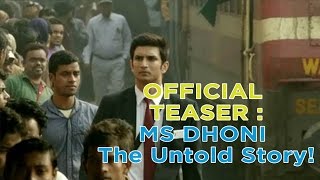MS Dhoni : The Untold Story Official Teaser (No Fan Made its Official) | SAM-network/TV
