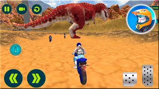 Offroad Dino Escape Heavy Bike Racing Android Gameplay