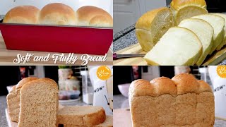 How to make Soft and Fluffy Bread without adding Milk ,Butter or Egg - @mine.k