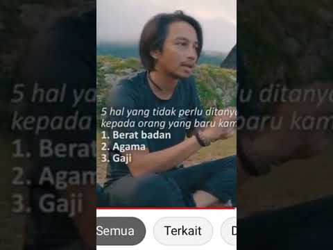 5 HAL YANG TIDAK BOLEH DITANYAKAN KEPADA ORANG YANG BARU DI KENAL ...