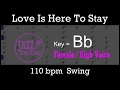 Love Is Here To Stay - with Intro + Lyrics in Bb (Female) - Jazz Sing-Along