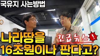 나라땅을 16조원이나 판다고? 싼땅 찾으시는 분들 서두르세요!