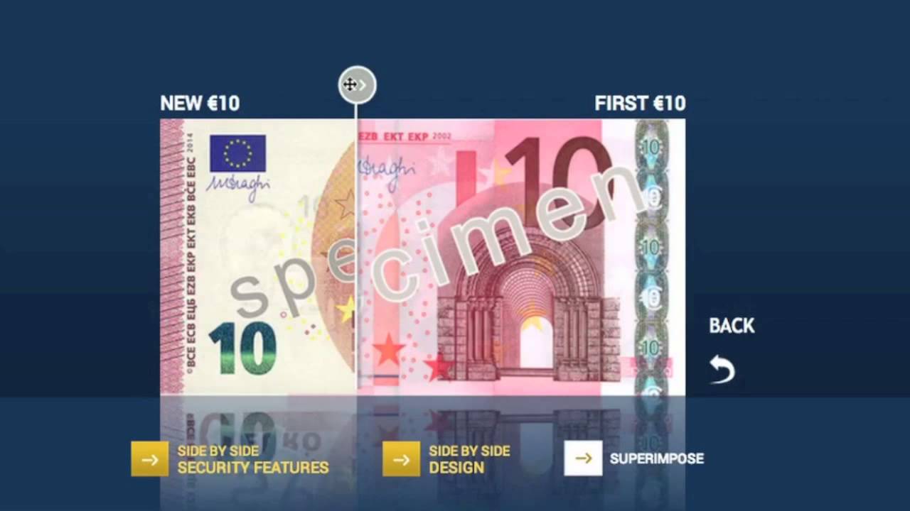 New 10 Euro Note Europa Series Youtube