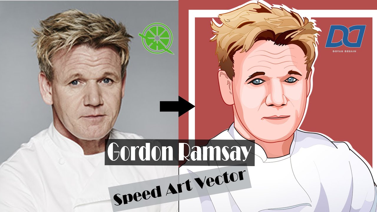 Gordon Ramsay Speed Art Vector Paint Tool Sai Youtube