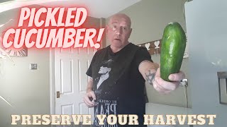 How To Make Pickled Cucumber [Gardening Allotment UK] [Grow Vegetables At Home ]