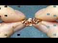 ７つ編み♡ワイヤーリングの作り方 ワイヤーアクセサリー seven strand braid wire ring swirl spiral wire jewelry diy easy tutorial