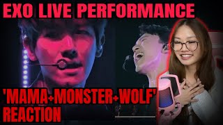 THEY WENT HARD!!! EXO 'MAMA + Monster + Wolf' LIVE PERFORMANCE REACTION