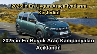 2025 OCAK KAMPANYALI ALINABİLECEK SIFIR KM ARAÇLAR | 100 BİN TL İNDİRİM | EN İYİ FIRSAT ARAÇLARI