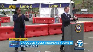 Gov. Newsom announces plan to fully reopen California on June 15 | ABC7