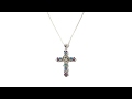 Nicky Butler Multigem and Ethiopian Opal Cross Pendant