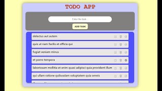 Todo list app using React js || Coding Ninja || Skill Test