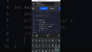 c program to check a person is eligible for vote or not🤓🧐 |#coding #viral #engineering