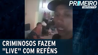 Bandidos transmitem crime ao vivo nas redes sociais | Primeiro Impacto (09/04/21)