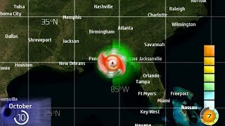 The track of Hurricane Michael