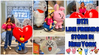 [BT21] BTS x LINE FRIENDS STORE || In New York || Times Square ||