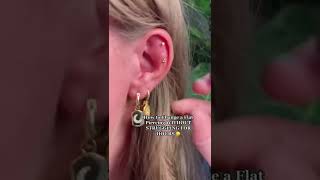 How to Change a Flat Piercing without Struggling! Piercing Hack for Changing Piercing Jewelry